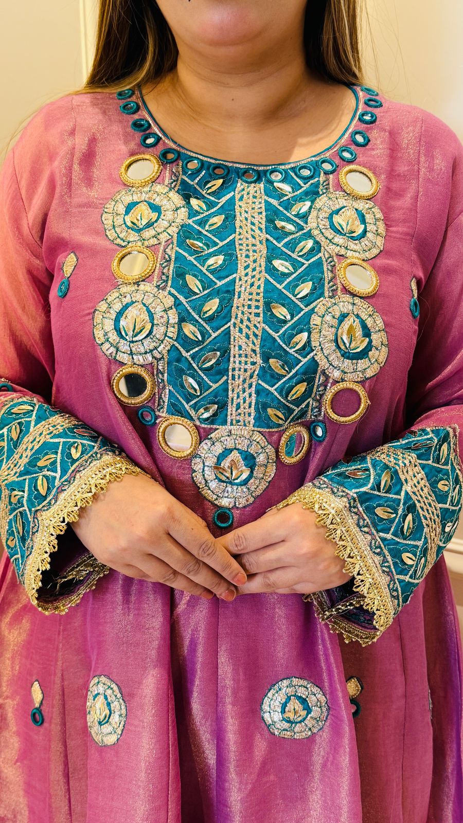 Twinkle Stone Lurex Suit Set (Mustard, Purple, Blue)